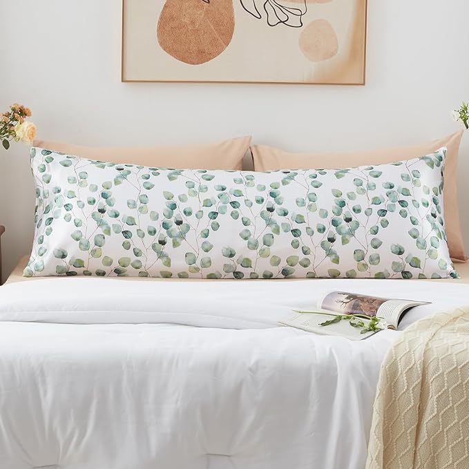 EXQ Home Satin Body Pillow Pillowcase Super Soft Silk Pillowcase, Body Pillow by EXQHomeTexitleCoLtd