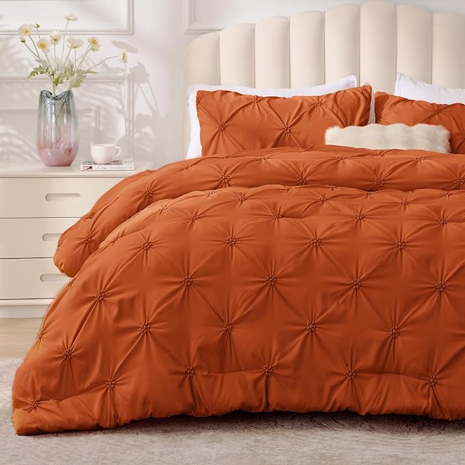 BEDELITE Burnt Orange Twin Comforter Set by BEDELITE