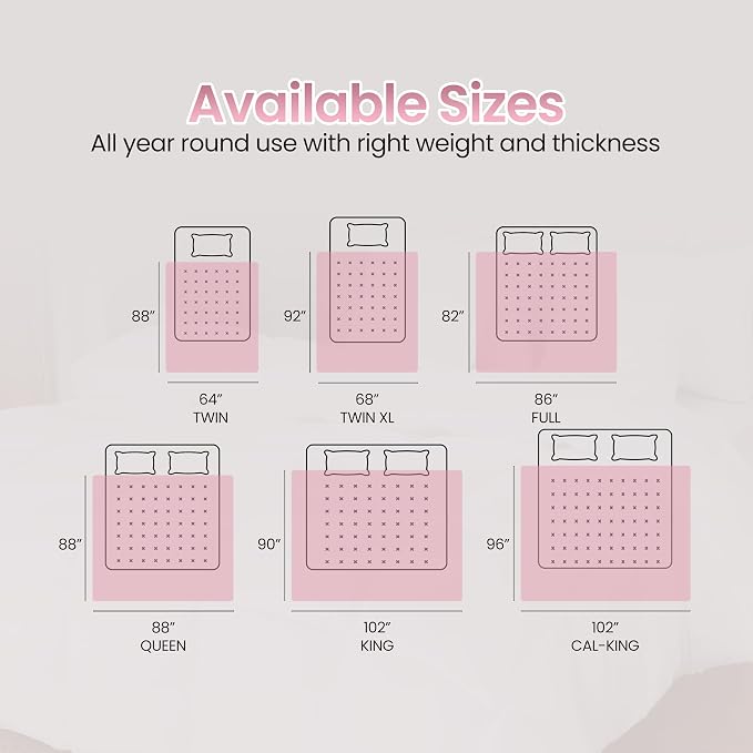 Utopia Bedding Queen Comforter Duvet Insert, Quilted Pink Comforter - Image 8