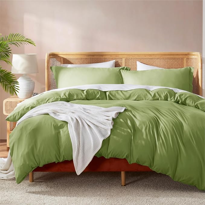 Nestl Calla Green California King Duvet Cover Sets by Nestl