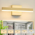 Gold Bathroom Vanity Light 15.75 inch, 14W Dimmable 5CCT LED Modern Bathroom by Eicrkodn