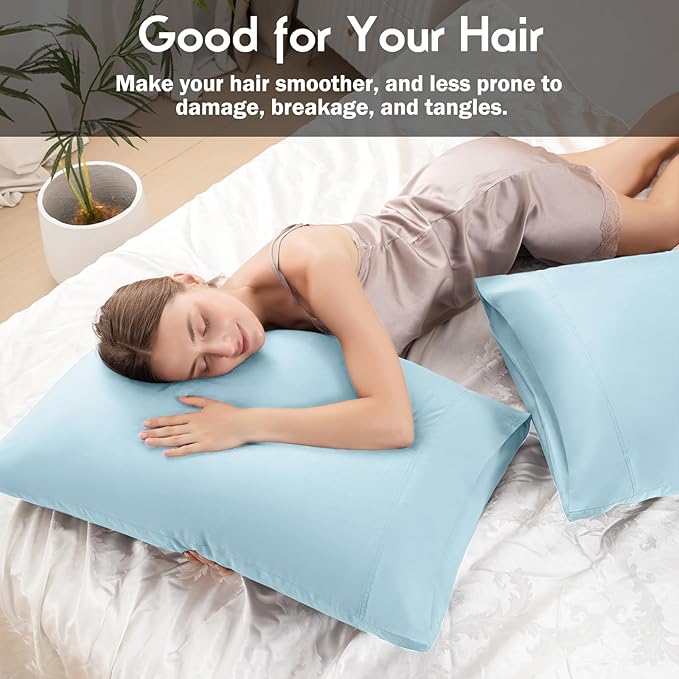 Pillowcases Standard Size 2 Pack, Cooling Viscose Pillow Cases - Image 6