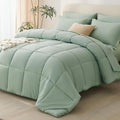 CozyLux King Size Comforter Set Sage Green by CozyLux