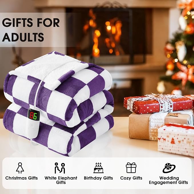 Heated Electric Blanket Throw, 50X60 Heating Blanket - Image 6
