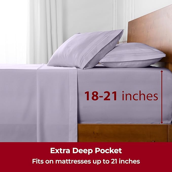 Mellanni Extra Deep Split King Sheets - Image 6
