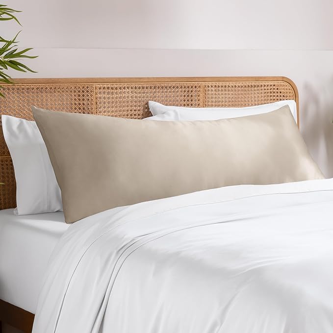 Bare Home 100% Rayon Made from Bamboo Luxury Body Size Cooling Pillowcase by BareHome