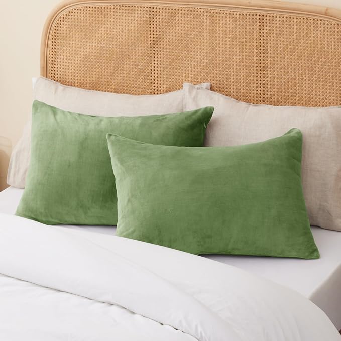 BEDELITE Flannel Pillowcases Standard Set of 2, Super Soft Fleece Pillow Case - Image 8