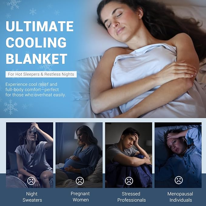 Elegear Cooling Blankets for Hot Sleeper Queen, Arc-Chill 3.0 Cool Fiber - Image 7