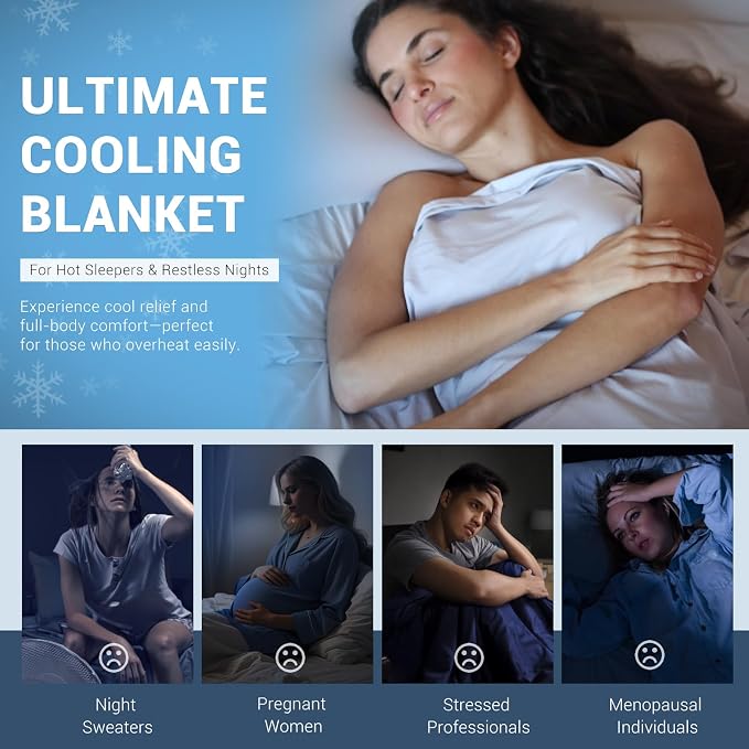 Elegear Cooling Blankets for Hot Sleeper Throw XL, Arc-Chill 3.0 Cool Fiber - Image 9