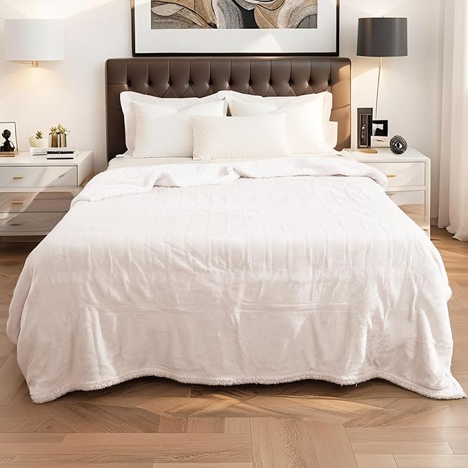 LaffyLo Electric Heated Blanket Queen Size 84 x 90, Dual Control, Fast Heating - Image 6