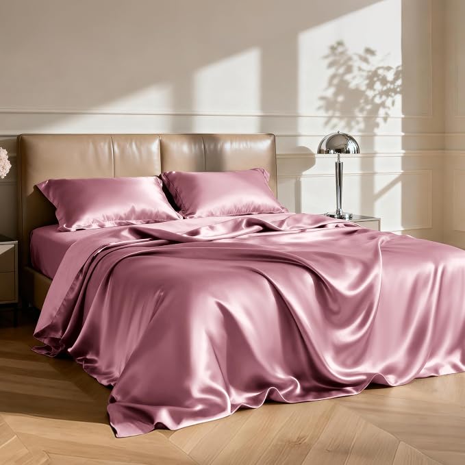 Love's cabin Twin Satin Sheets Sets - Image 2