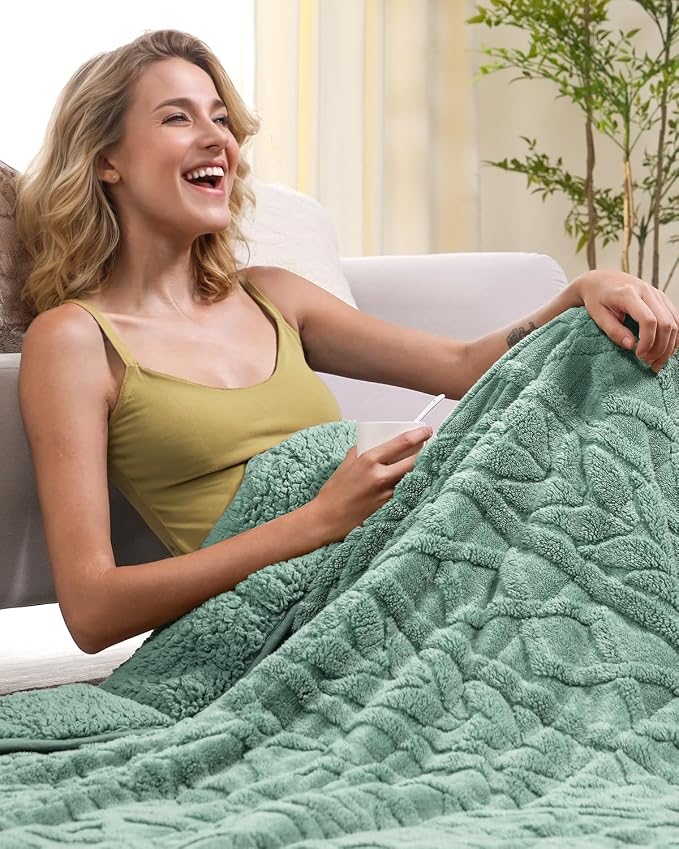 Cottonblue Jacquard Weighted Blanket 15 lbs - Image 5