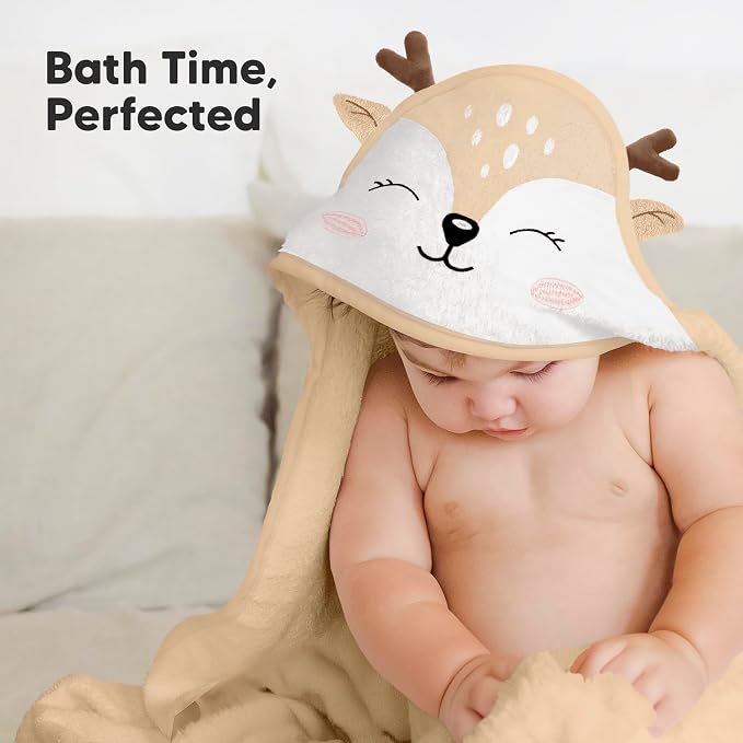 KeaBabies Hooded Baby Towel for Newborn - Image 9