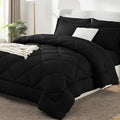 CozyLux King Size Comforter Set Black by CozyLux