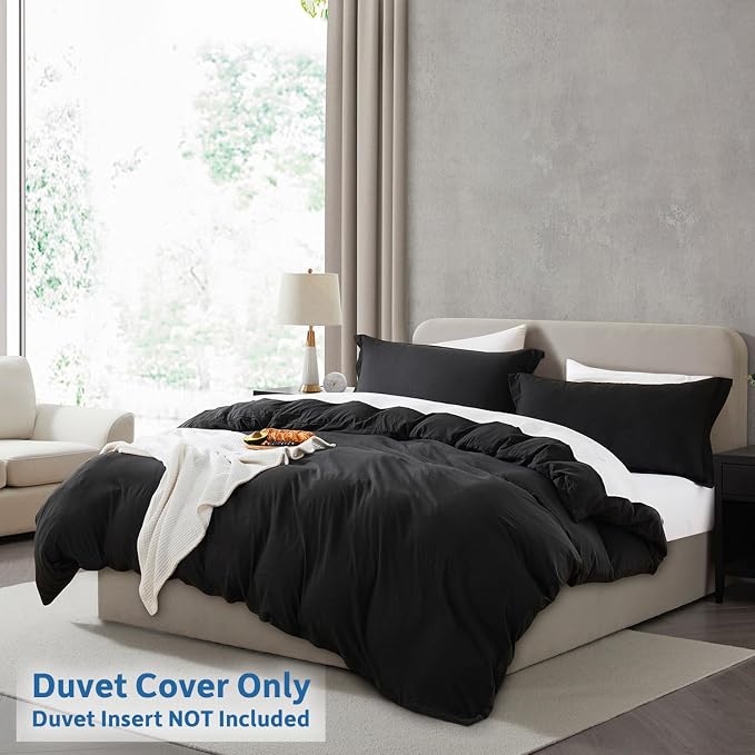 Nestl Black Duvet Cover King Size - Image 2