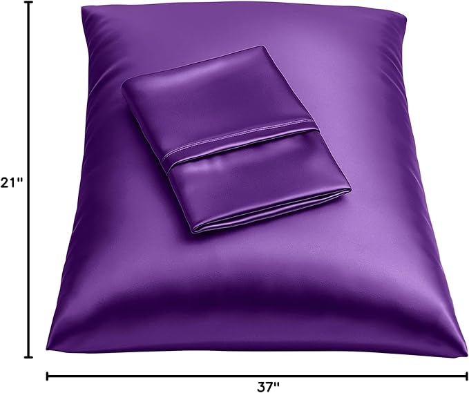BLISSFORD Purple Satin Pillowcase - Image 10