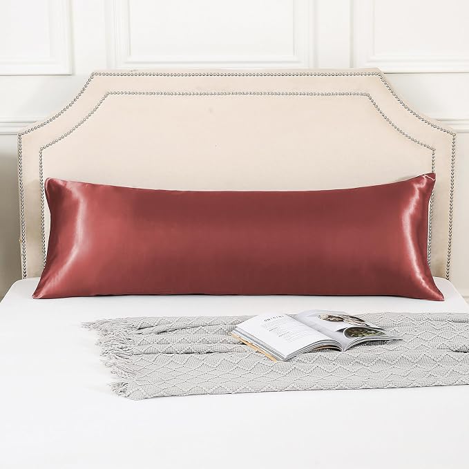 HUXMEYSON Body Pillow with Satin Pillowcase, Body Pillow - Image 7