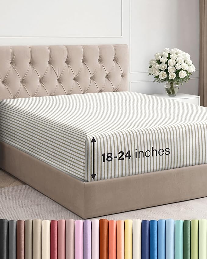 Extra Deep Cal King Fitted Sheet by CGKUnlimited