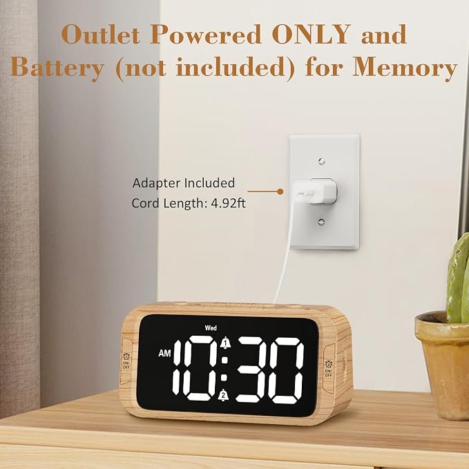 Odokee Digital Dual Alarm Clock - Image 7