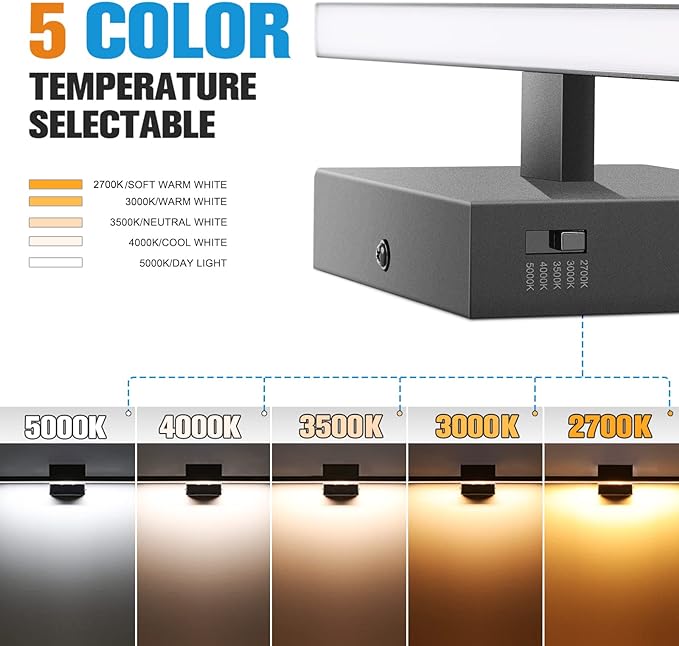 VOLISUN Modern Bathroom Vanity Light 23.6 inch, 14W Dimmable 5CCT Led Bathroom - Image 2