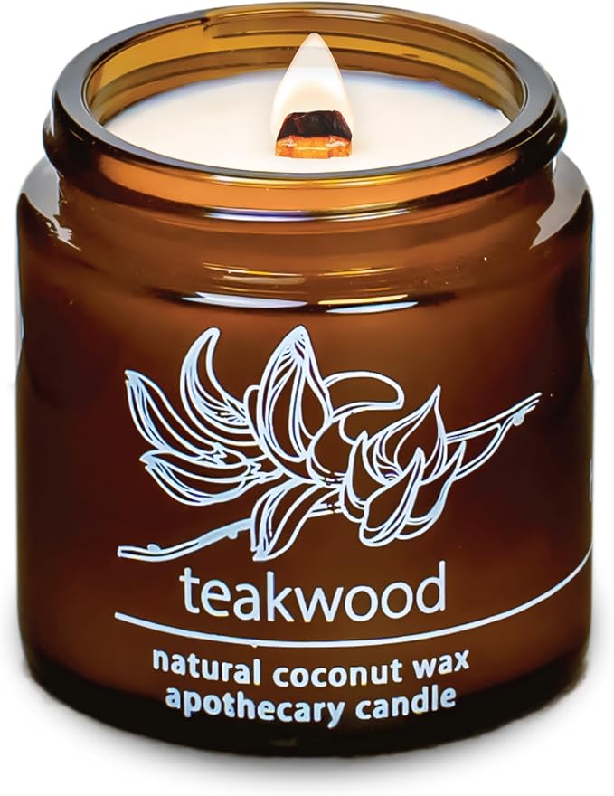 Hemlock Park Crackling Wood Wick Candle Handcrafted by HemlockPark