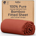 Bambaw 100% Viscose Derived from Bamboo Fitted Sheets King Size, Cooling Fitted by Bambaw