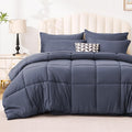 Love's cabin Full Comforter Set Indigo Blue, 7 Pieces Full Bed in a Bag by Lovescabin