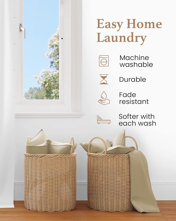 1000 TC Taupe King Pillowcases Set of 4 100% Egyptian Cotton Pillow Cases - Image 6