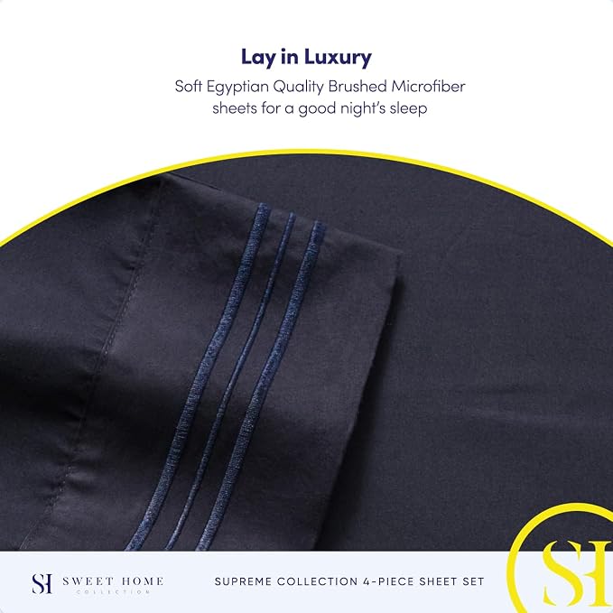 Twin XL Sheets - Breathable Luxury Sheets - 1800 Supreme Collection Extra Soft - Image 6