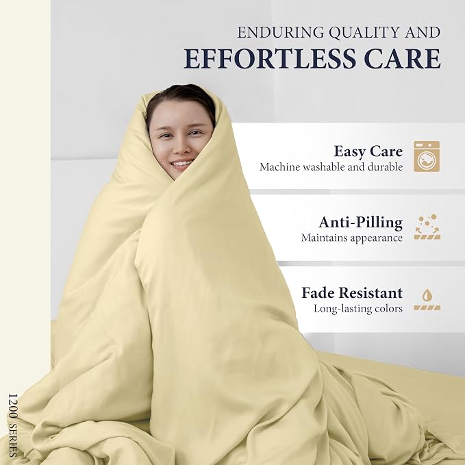 100% Egyptian Cotton Pillow Cases King Size Set of 2 - Image 6