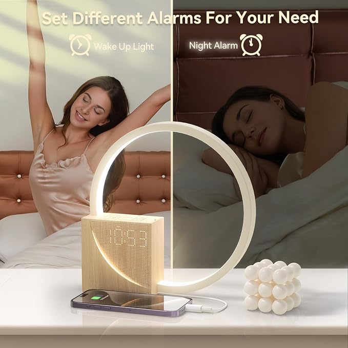 Vivilumens Sunrise Alarm Clock for Heavy Sleepers Adults, Wake-up Light - Image 4