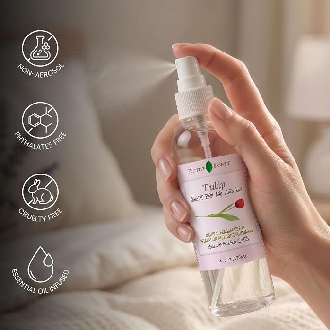 Tulip Linen & Room Spray, Natural Aromatic Bathroom Spray Made - Image 2