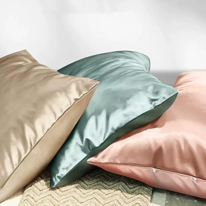 100% Mulberry Silk Pillow Case for Hair and Skin Made in USA, 22 Momme King - Image 4