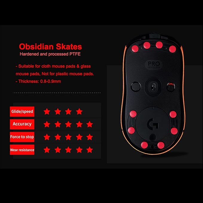 X-Raypad Jade Speed Mouse Skates, Offers Excelent Wear Resistance, Speed & - Image 2