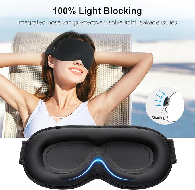 Gritin 100% Blackout Sleep Eye Mask - Image 2
