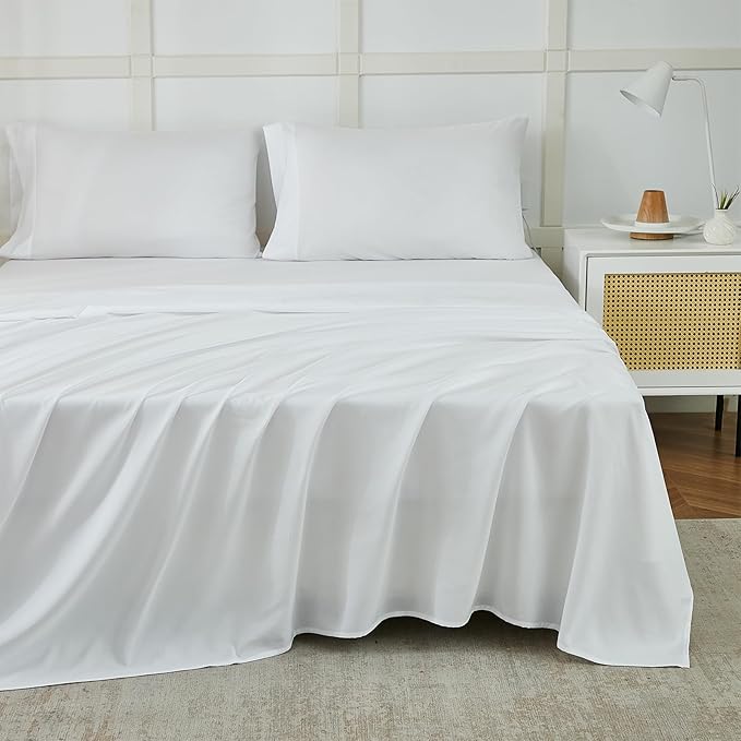 ILAVANDE King Size Sheets Set, Hotel Luxury Super Soft Microfiber Bed Sheets - Image 6