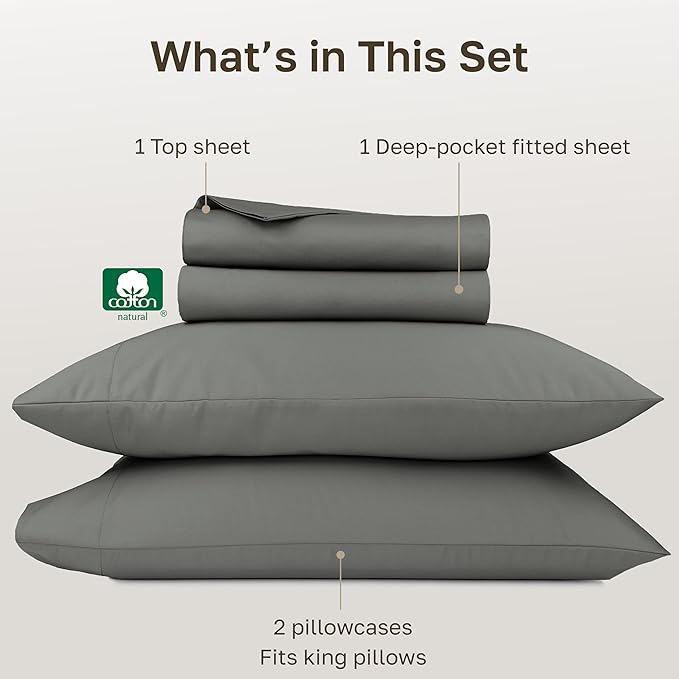 California Design Den King Bed Sheets Set - Image 4