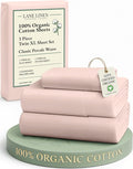 LANE LINEN 100% Organic Cotton Twin XL Bed Sheets Set, Machine Wash Fully by LaneLinen