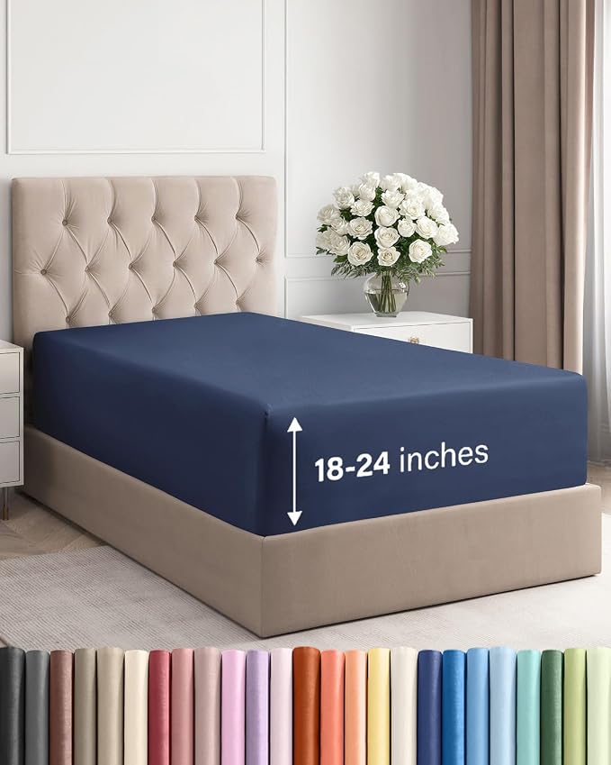 Extra Deep Twin XL Fitted Sheet by CGKUnlimited