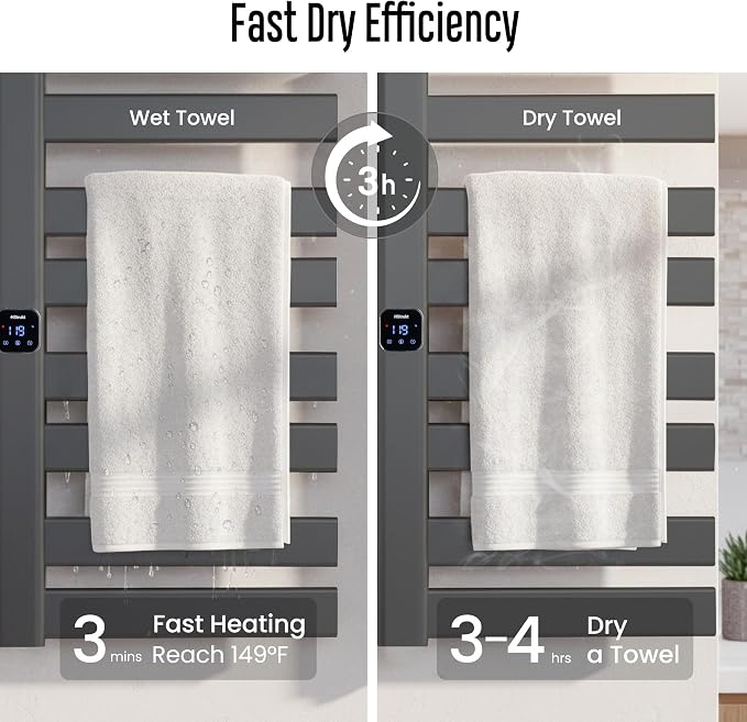 Towel Warmer, Heated Towel Rack - Image 3