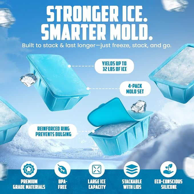 Extra Large Ice Block Mold For Ice Bath - Image 4