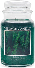 Village Candle Balsam Fir Large Apothecary Jar, Scented Candle, 21.25 oz. by VillageCandle