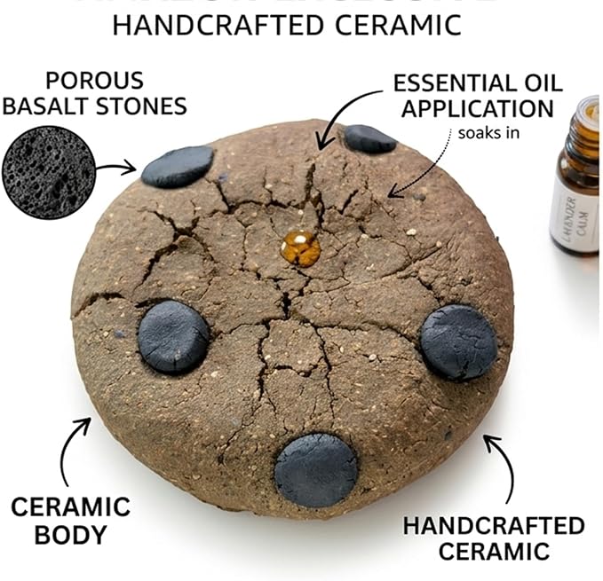 Handmade Ceramic Cookie Shape Passive Diffuser - Image 5