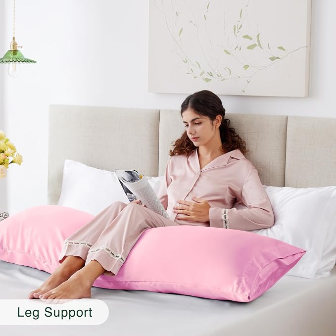 Love's cabin Satin Body Pillowcase 20x54, Cooling Pillow Cover - Image 5