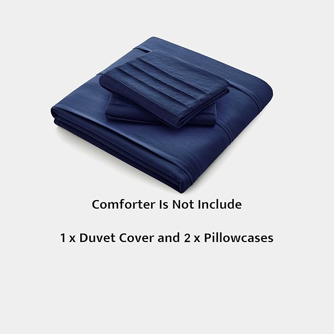 Oli Anderson Navy Blue Duvet Cover Queen Size - Image 6