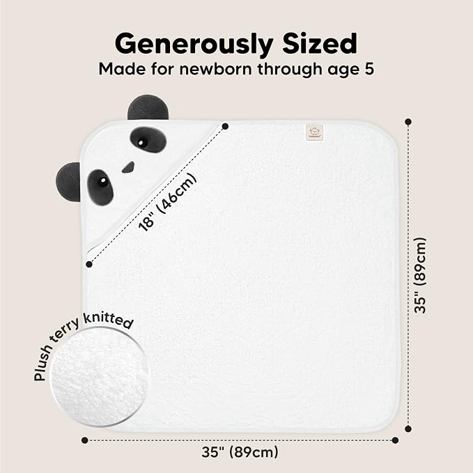 KeaBabies Hooded Baby Towel for Newborn - Image 4