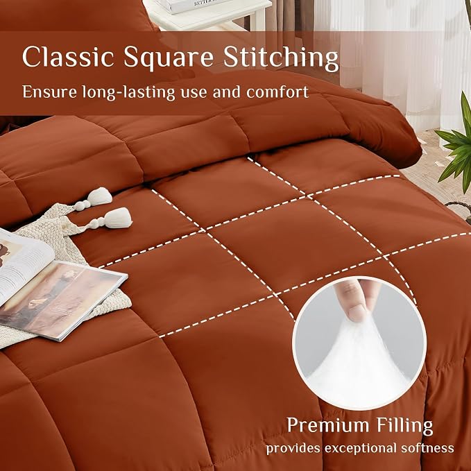 JOLLYVOGUE King Comforter Set, Ultra-Soft Bed in a Bag King Size 7 Pieces - Image 3