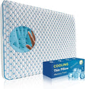 Thin Pillow for Sleeping, Cooling Gel Flat Pillow for Stomach and Back Sleepers by IWACOOL