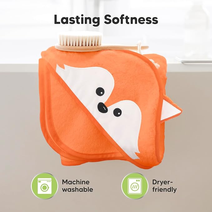 KeaBabies Hooded Baby Towel for Newborn - Image 6