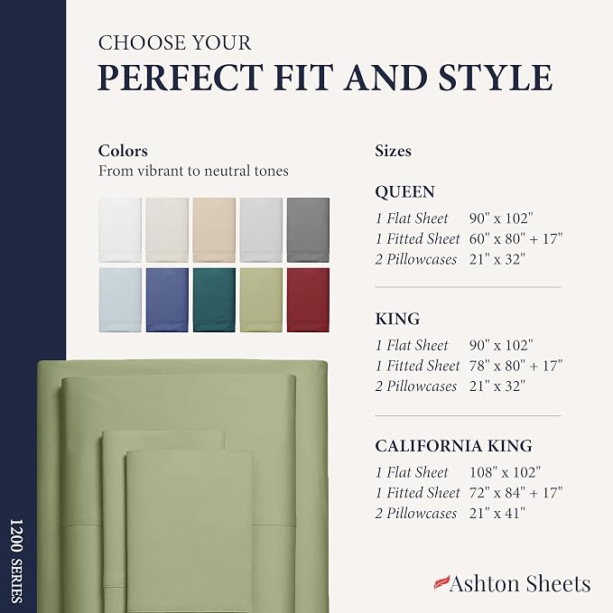 100% Egyptian Cotton King Size Sheets Set - Image 8